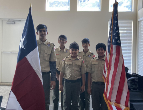 Summit Club Donates Texas Flag & Pole to New FM Boy Scout Troop