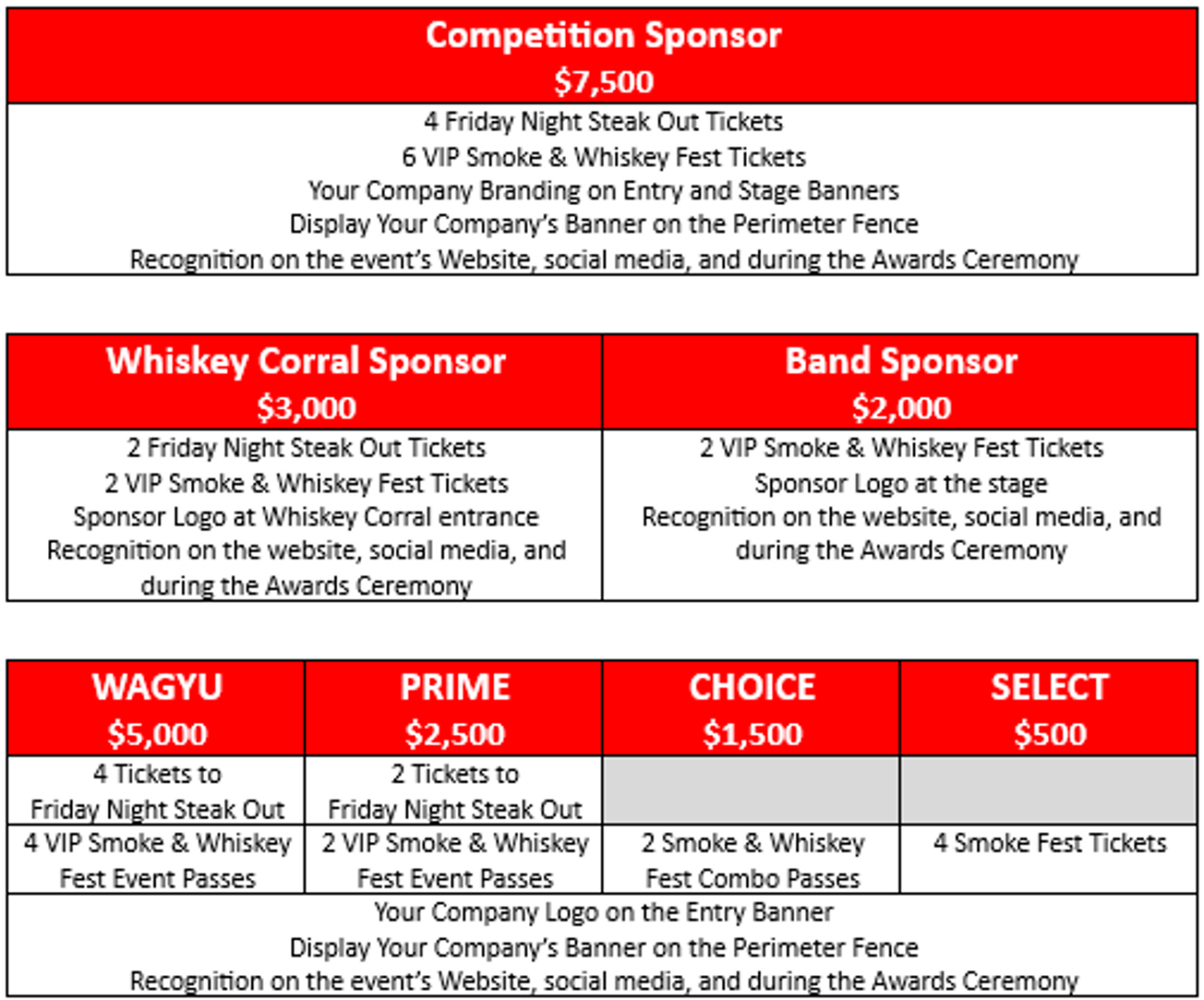 2026 Sponsor Opportunities